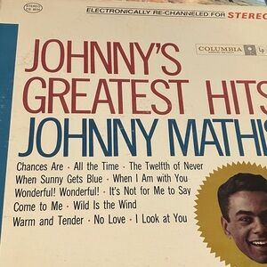 Columbia Johnny's Greatest Hits Vinyl - Blue and Yellow